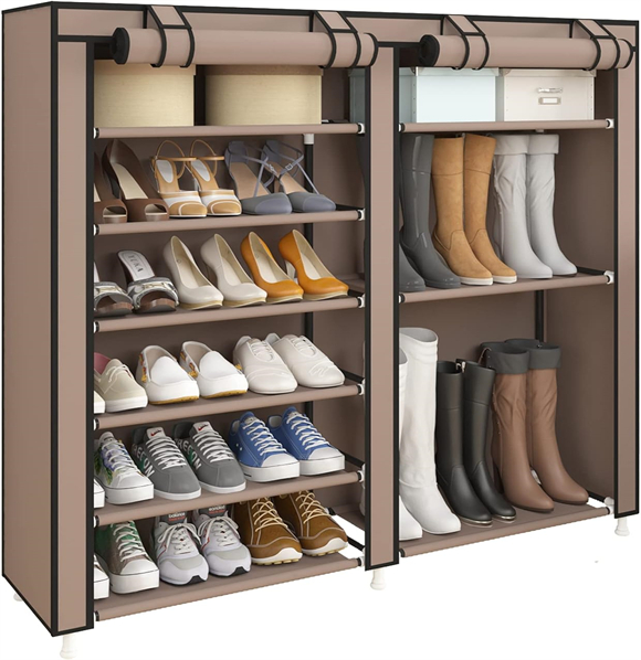 Shoe rack with cover